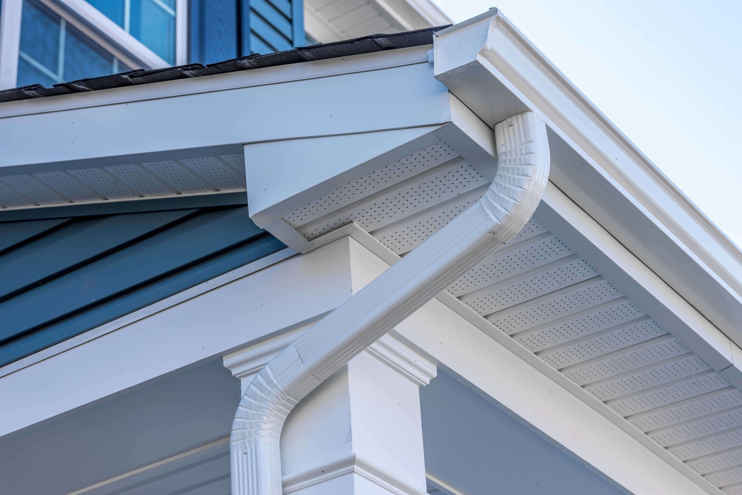 Cheap and durable vinyl gutters installation in Burlington