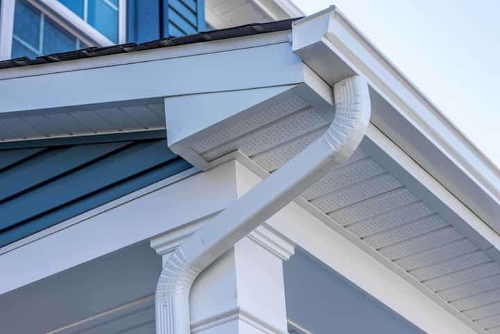 Cheap and durable vinyl gutters installation in Burlington